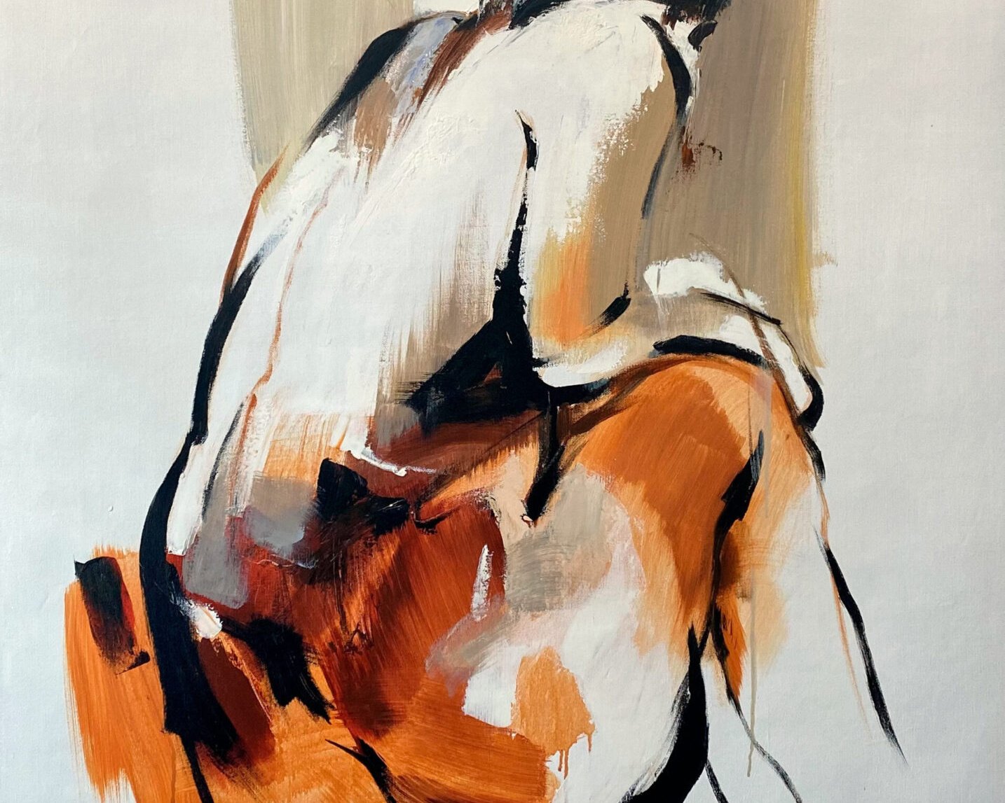 naked woman painting